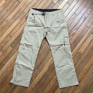 Prana Men's 36W Light Khaki Cargo Pants
